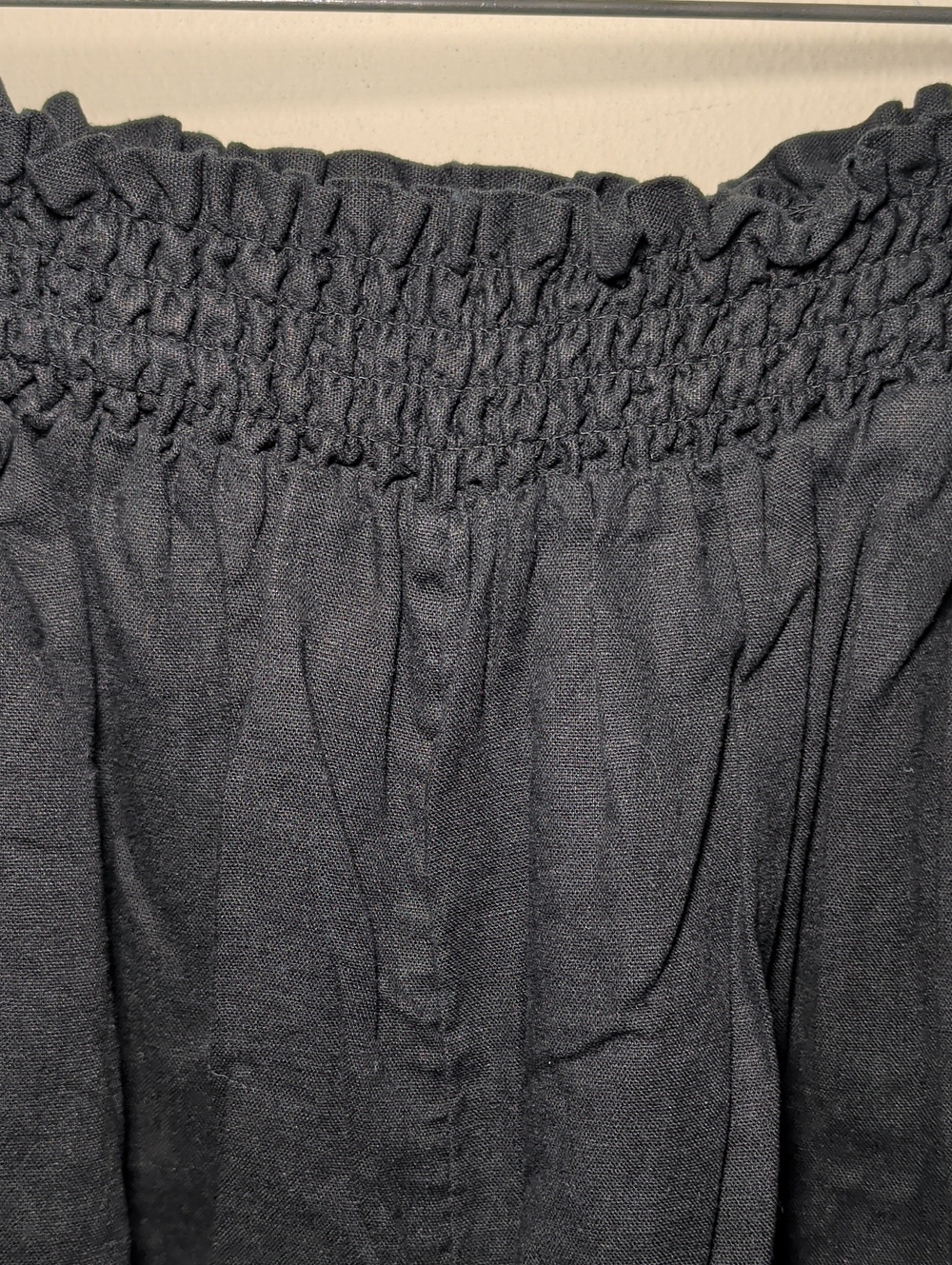 Ava & Viv Linen-Blend Shorts Black High Waist Boho Minimalist Women's Size XXL - Picture 3 of 5